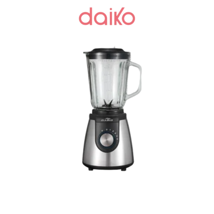 Daiko Blender 2 En 1 En Inox + Bol En Verre 1.5l