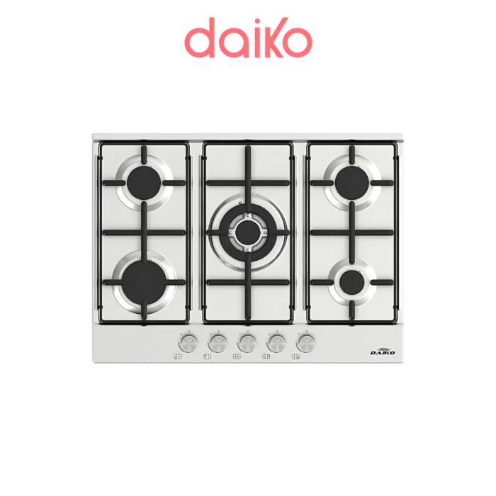 Daiko Plaque de cuisson à gaz 70 cm - 5 Brûleurs PCG5WF-70XEK